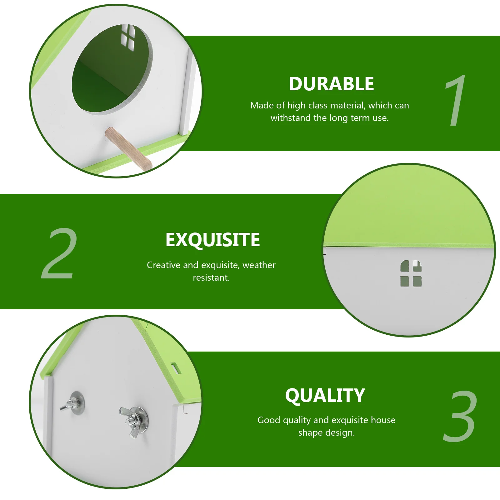 

Parrot Nest Pet Bird House Outdoor Bird Feeder Garden Hanging Decorative Birdhouse Durable Weather Resistant Lightweight