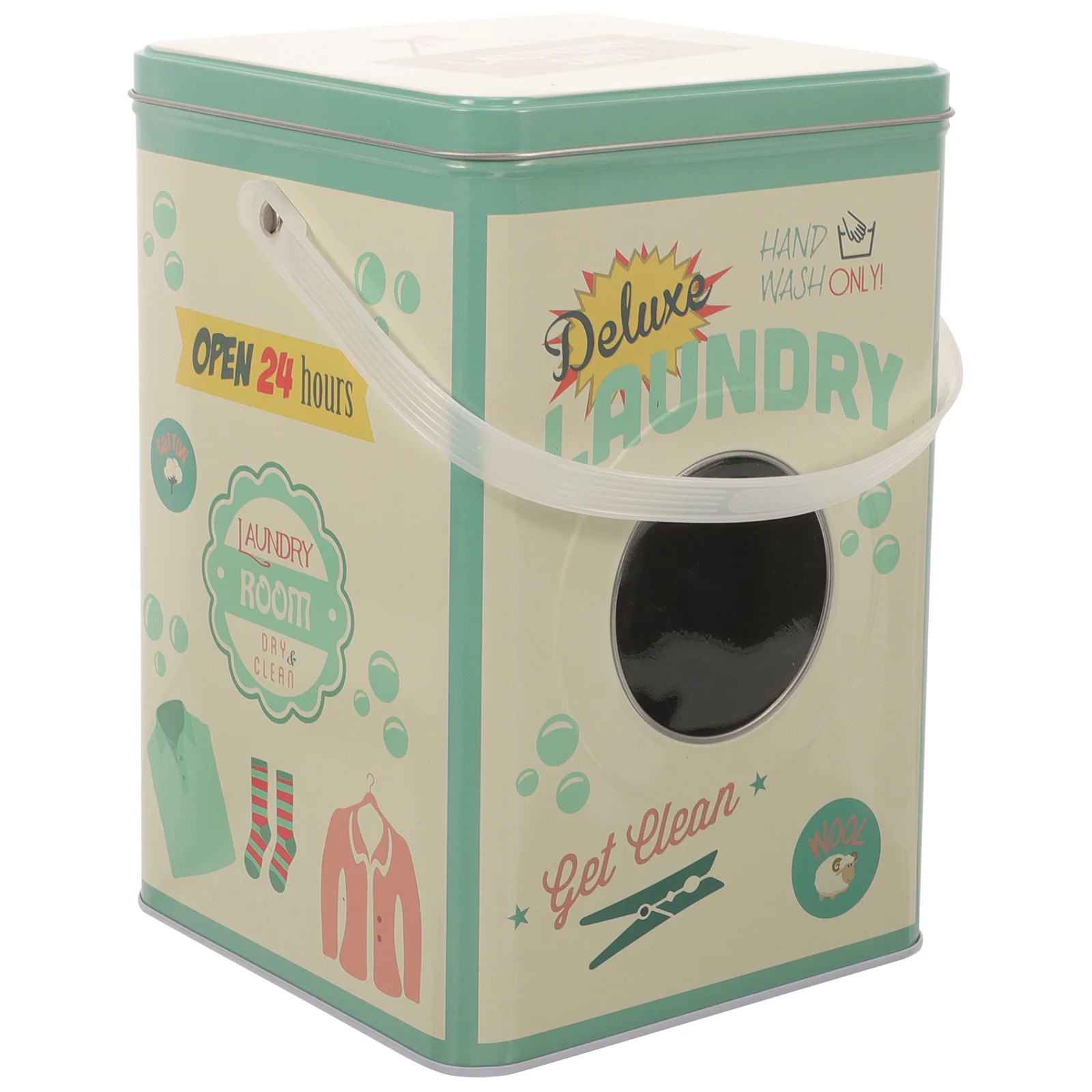 Laundry Detergent Storage Box Powder Bin Container Washing Bucket Beads Case Packing Sundries