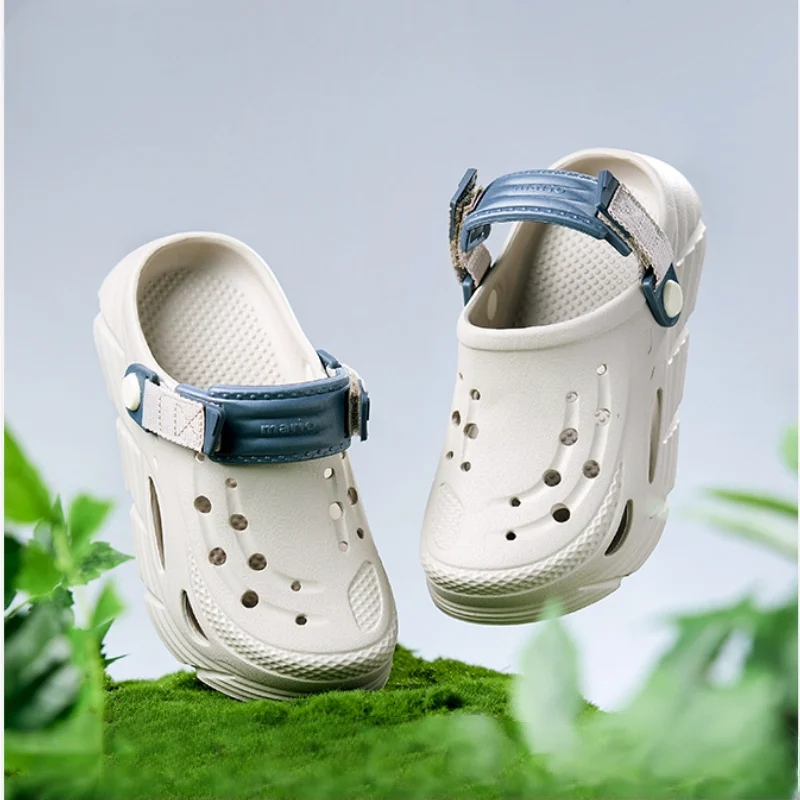 

Kids'Casual Shoes Beach​ Color Block EVA Summer Shoes For Children Thick Bottom Soft Bottom Off-White Gray Shoes Size 18cm-24cm