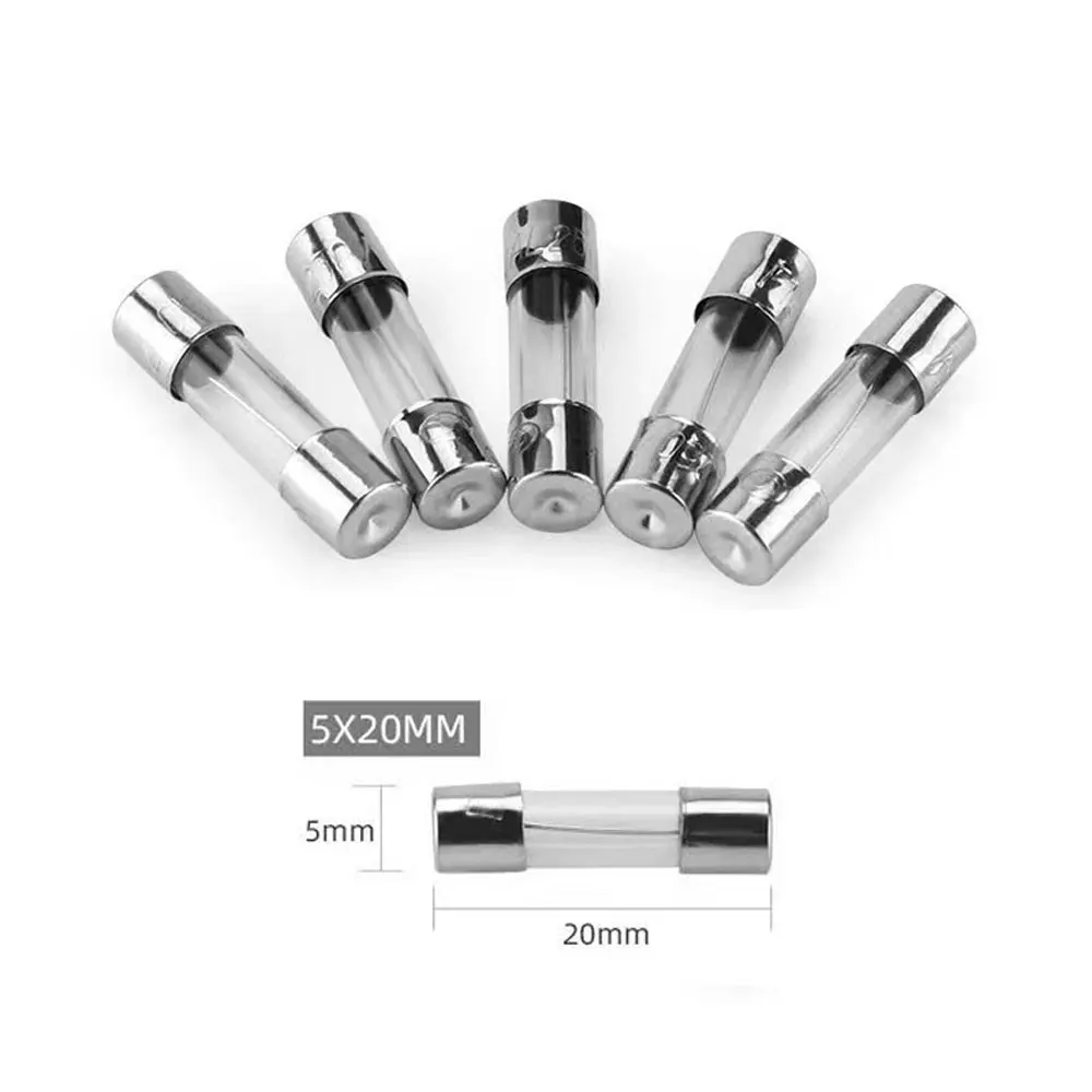 Glass Fuse 5x20mm for Stage Lighting - alternate angle