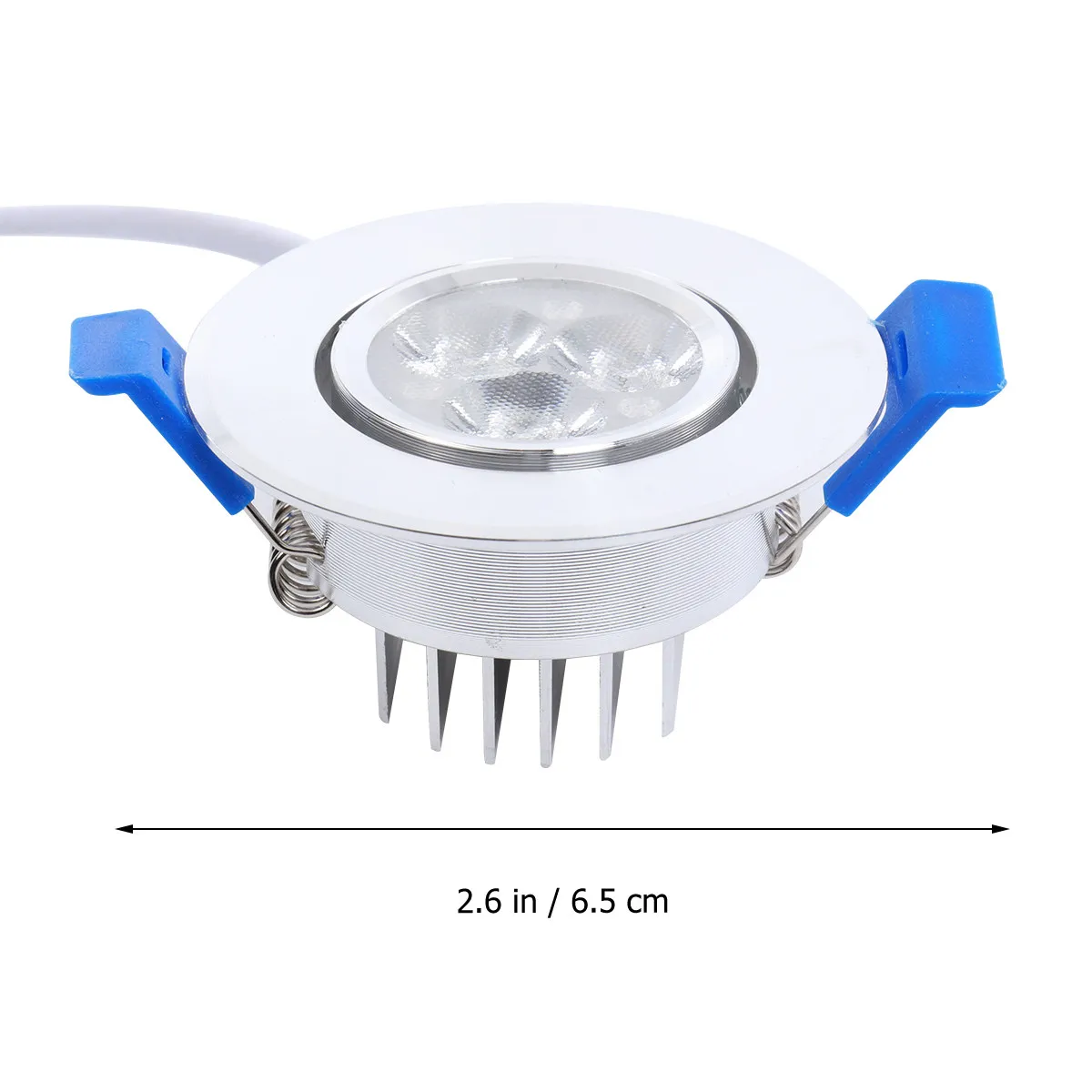 3W 3 LED Ceiling Spotlight Adjustable Recessed Downlight Super Bright White Light for Home Office Store Lighting