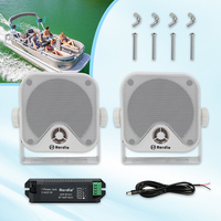 Herdio 4 Inch Outdoor Bluetooth Speaker Wired Waterproof 120W Shower Speakers Outdoor Boat Truck Tractor Loudspeaker Wholesale
