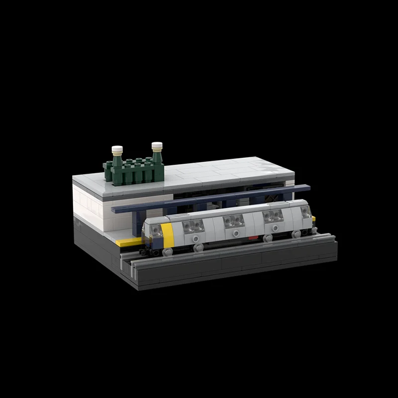 Street View Model Moc Building Block Modular Mini NYC Subway Station Model Technology Brick DIY Assembly Defense Build Toy Gift