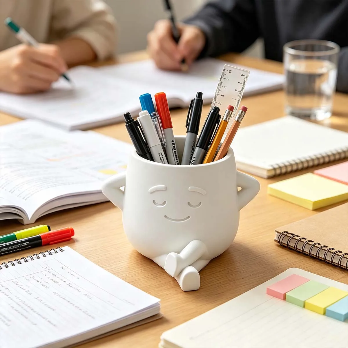 3D printed mini Dreamer flower pot, desk pen holder storage, school, home, office scene, back-to-school season, Christmas gift