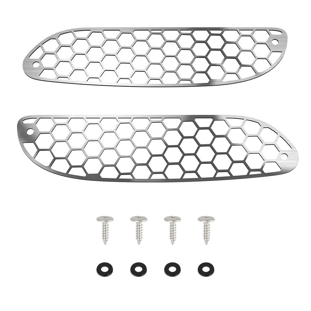 For 1998-2002 Pontiac Trans Am WS6 304 Stainless Steel Mesh Ram Air Hood Hex honeycomb Screens