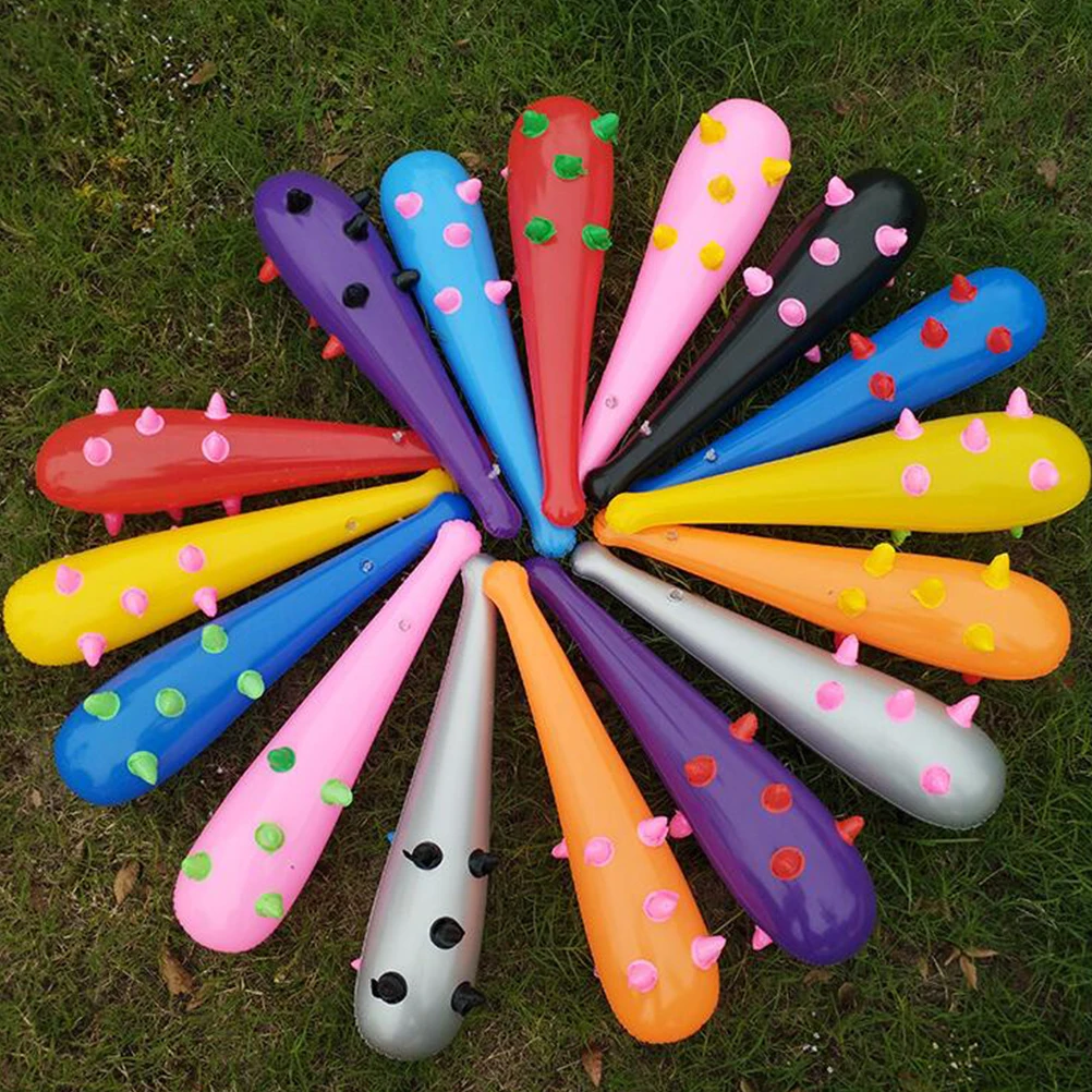 

8 Pcs Inflatable Hammers Large Size Kids Party Favors Pool Toys Room Decor PVC Baseball Bat Cheerleading Prop