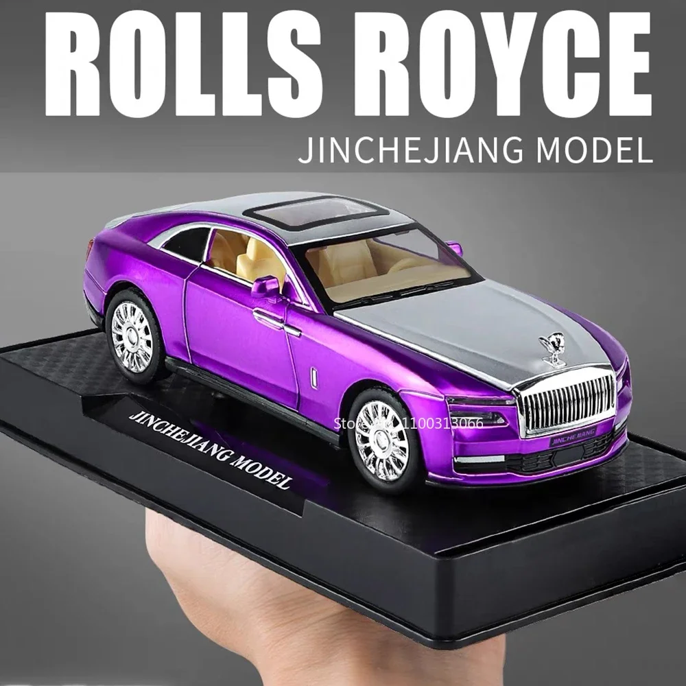 1:32 Rolls-Royce Spectre Alloy Car Model Toys Diecast Metal Models Toy Vehicle with Pull Back Function Vehicle for Children Gift