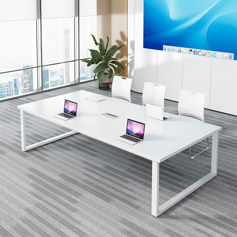 Long White Office Desk Study Modern Computer Gaming Standing Luxury Organizers Office Desk Display Tavolo Commercial Furniture