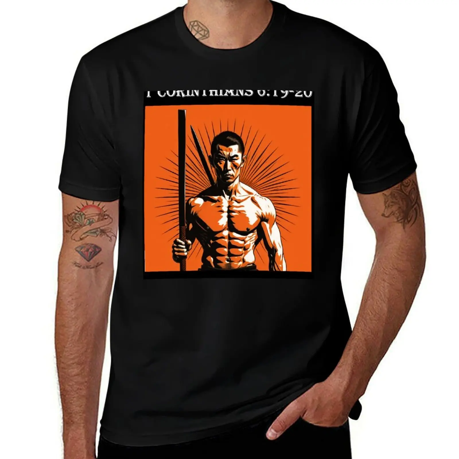 1 Corinthians 6:19-20 (1) - Yukio Mishima Camiseta homem t camisa de algodão pesado homem t camisa de verão para homem camiseta