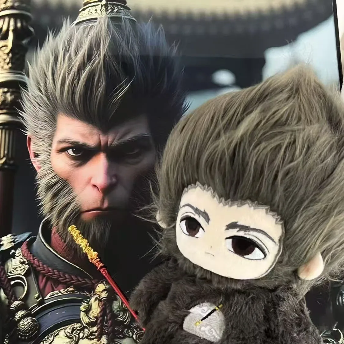 Heitian Magic Sanjie Yanjie Series Dark Wukong Handsome Monkey King Great Sage Equal to Heaven Cute Cotton Doll