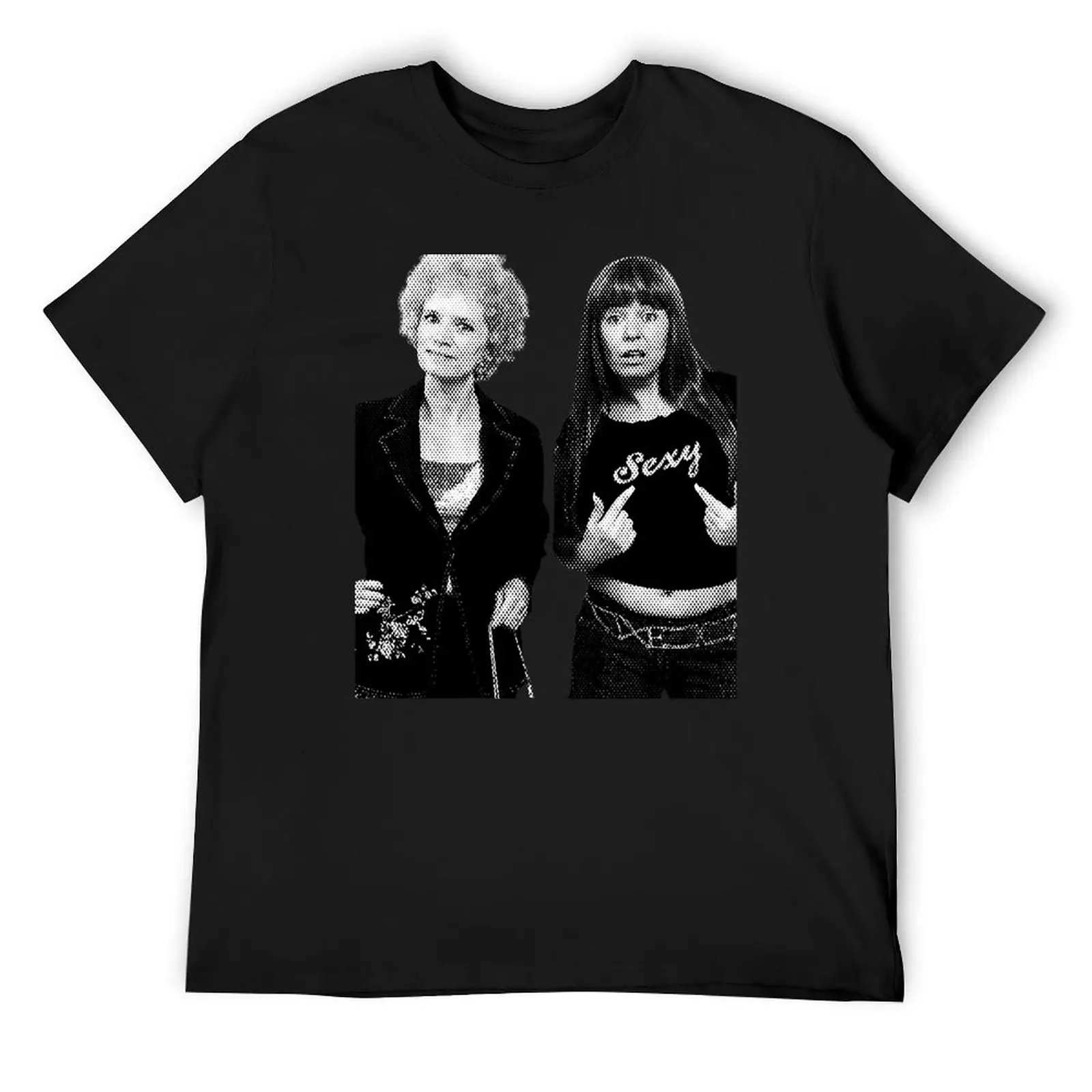 Kath and Kim Black and white theme T-Shirt blacks customs design your own clothing for men