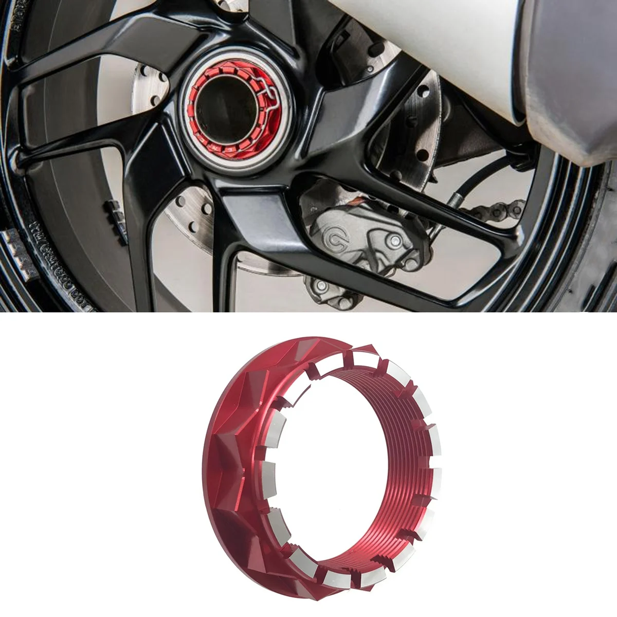 Motorfiets Achterwiel Moer Voor Ducati V4 1098 1198 1199 1299 Panigale Multistrada 1200 Mv Agusta Brutale 1000