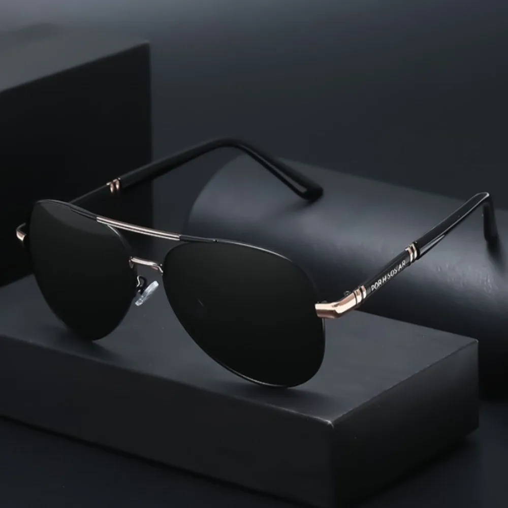 

Photochromic Polarized Sunglasses UV400 Pilot Style Shades Color-changing Lens for Men Anti-glare Driving Eyeglasses for Day And