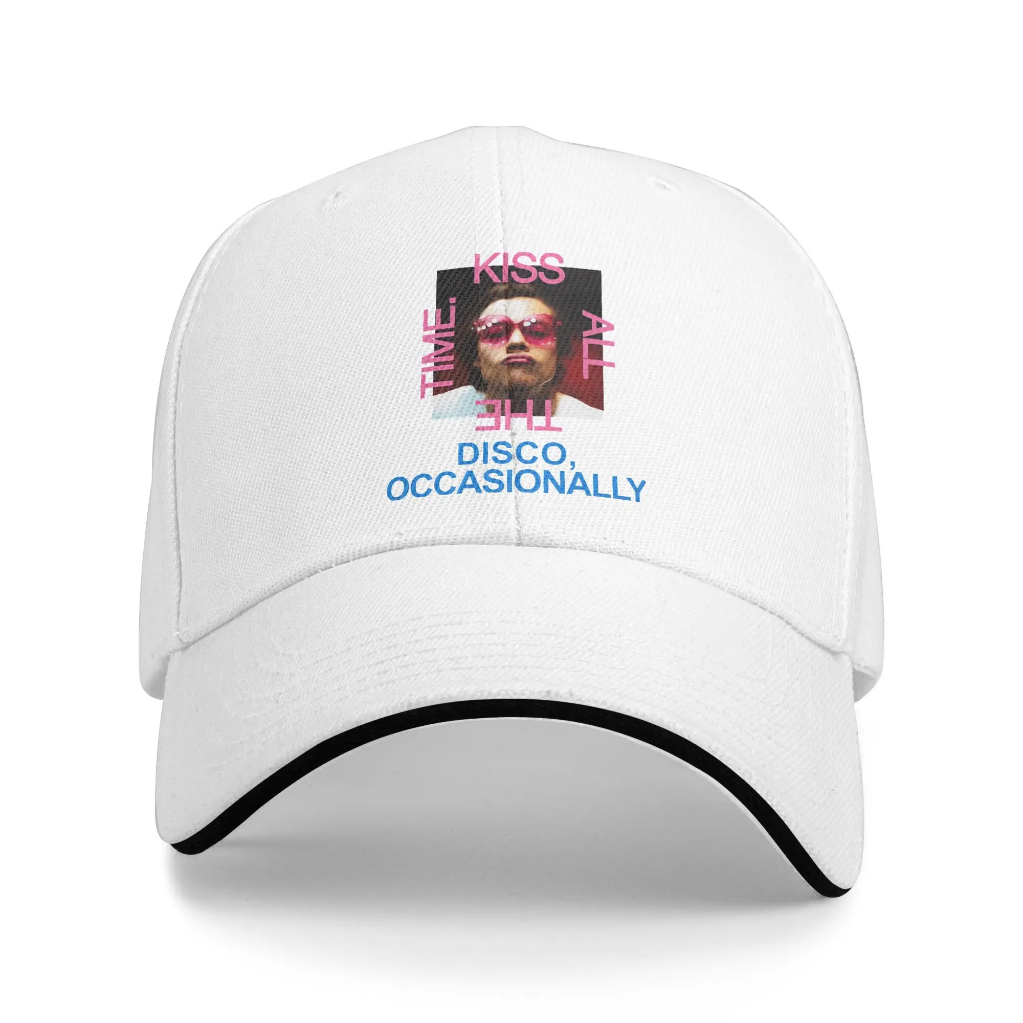 Harrys Styles Kiss All The Time Disco  Baseball Cap Vintage  Sandwich Hats for Men Women Adjustable Hats Cap Outdoor