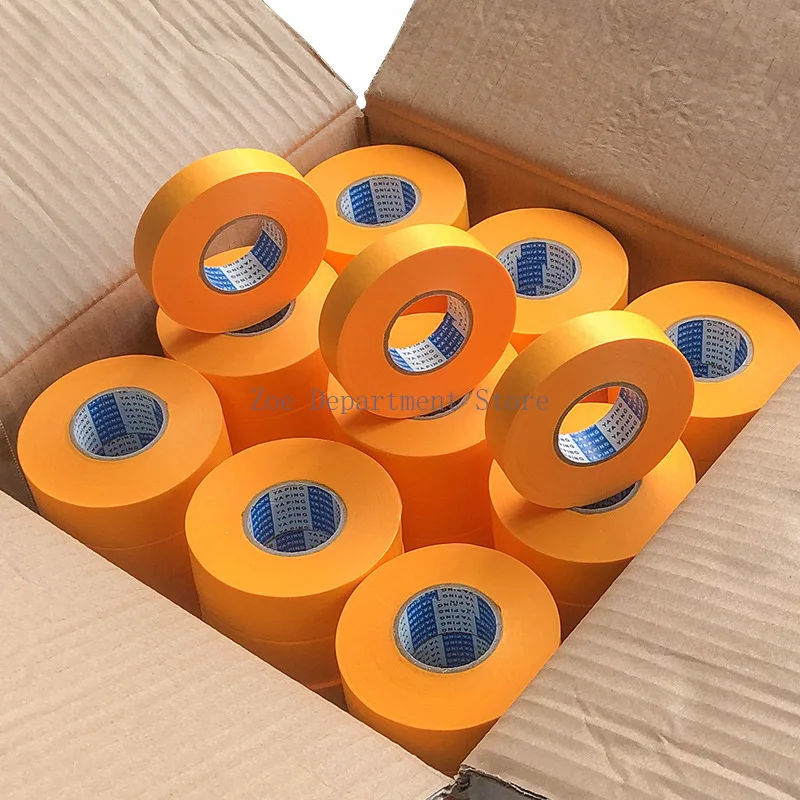 10PCS Yellow High Viscosity Painting Masking Paper Adhesive Painters Tape Beautiful Sewing Color Separation Tape Car stick