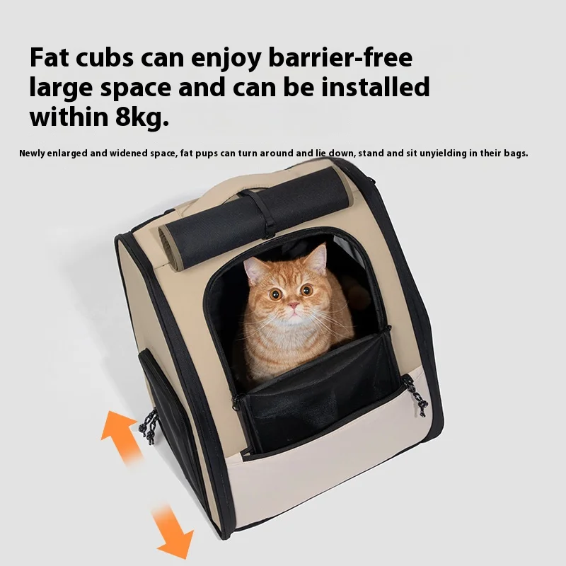 

Pet Cat Bag Breathable Canvas Portable Cat Backpack Outdoor Travel Transport Bag For Cats And Puppy Carrying Pet Supplies