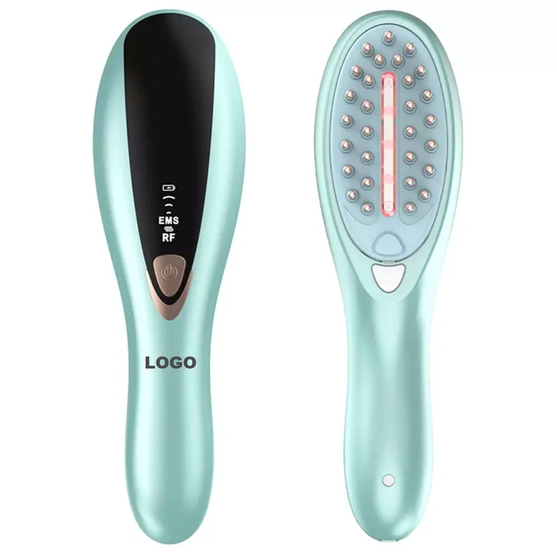 

Electric EMS RF Laser Massage Comb Hair Growth Care Anti Loss Vibration Massager Brush Scalp Treatment Comb For Home Use