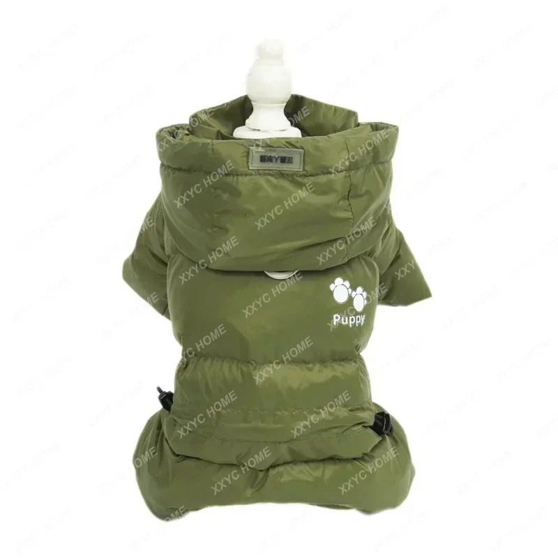 Waterproof Down Pet Jacket Small Dog Clothes Winter Schnauzer Poodle Pomeranian Puppy Clothes Ropa Para Perro Dogs Accessories