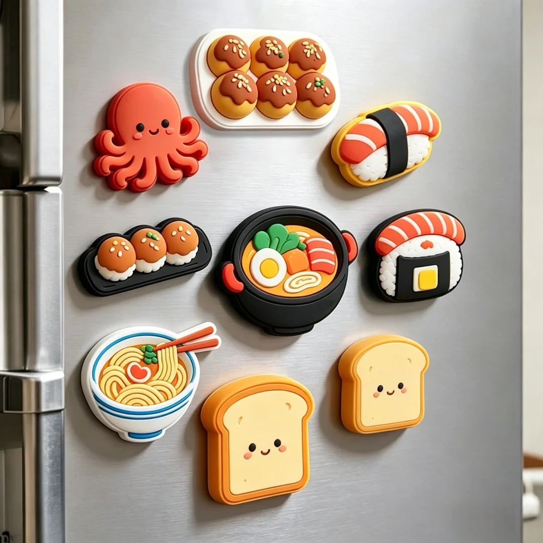 China High Quality Cute Custom Paper Fridge Magnet Custom PVC Magnetic Refrigerator Magnet Refrigerator Sticker