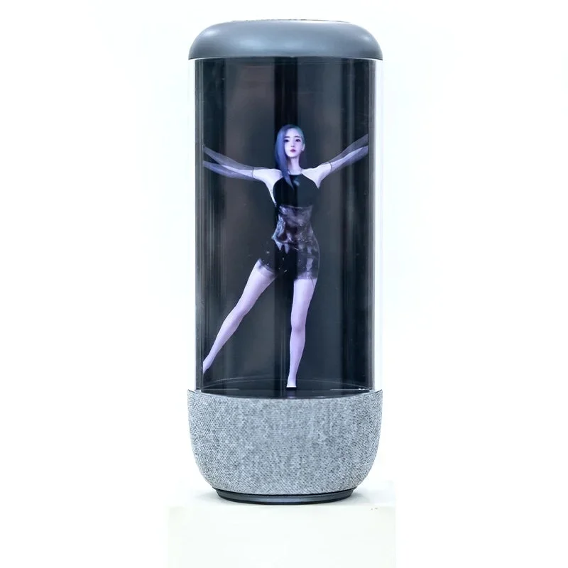 10.1 Inch Lcd Screen 3D Hologram Display Cylindrical Ai Interaction Transparent Holographic Technology Exhibition 3D Display