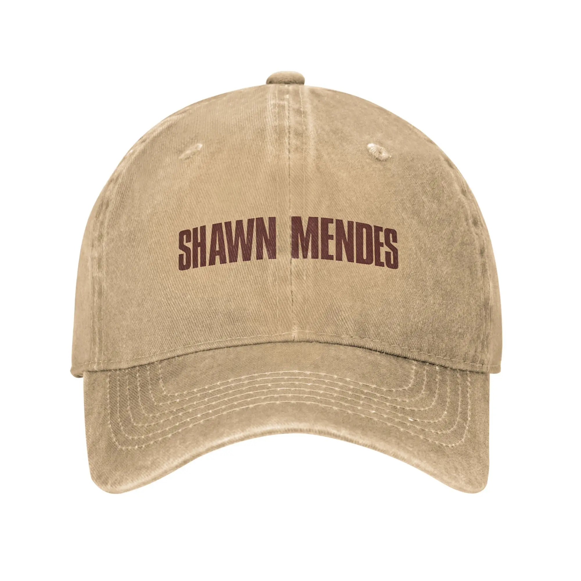 

Shawn Mendes on The Road Again Tour Baseball Caps Unisex Style Distressed Washed Headwear 2025 Album Outdoor Activities Gift Hat