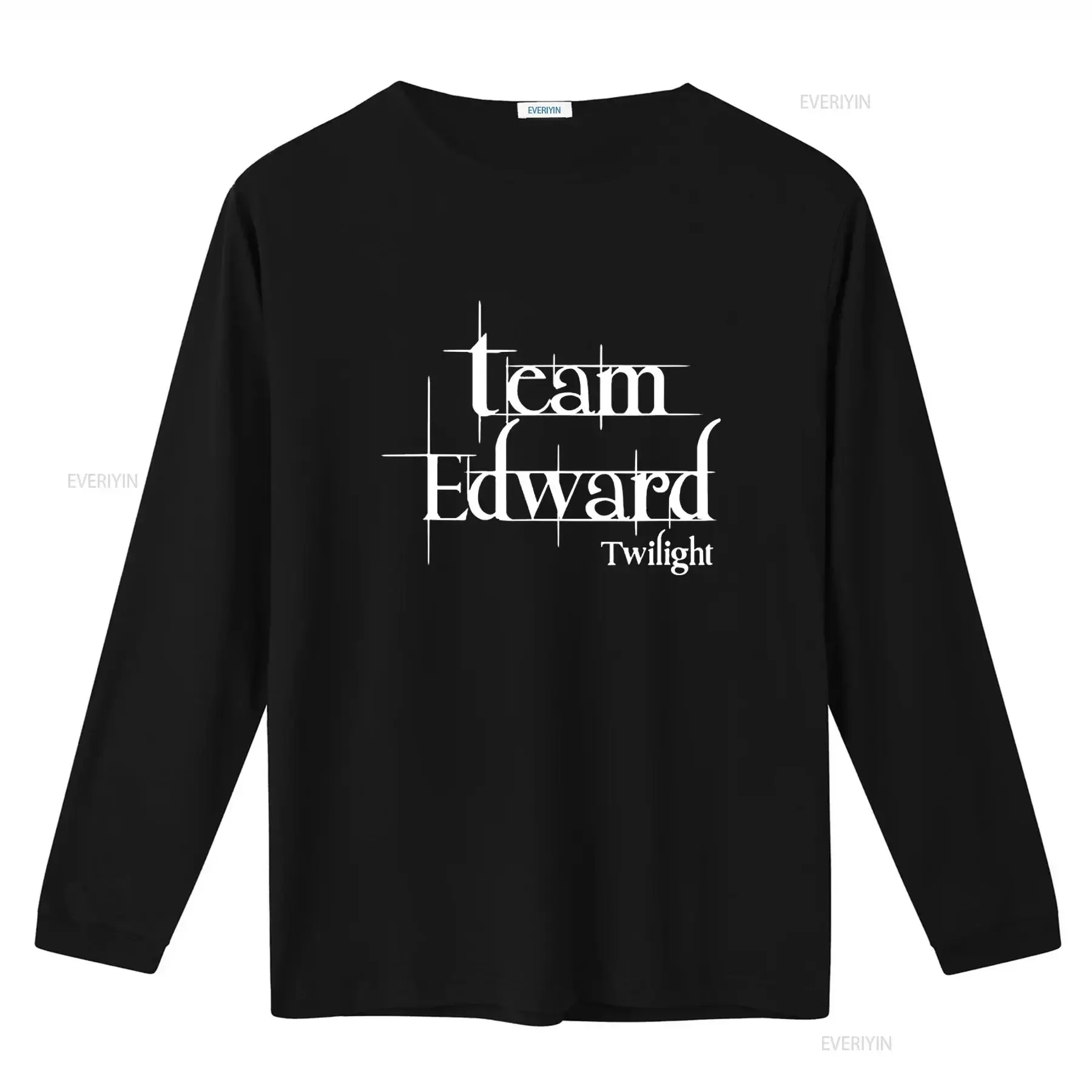 Team Edward Twilight Saga T Shirt Fashion Print  vintage Washed Unisex homme Slightly Comfortable streetwear Breathable graphic