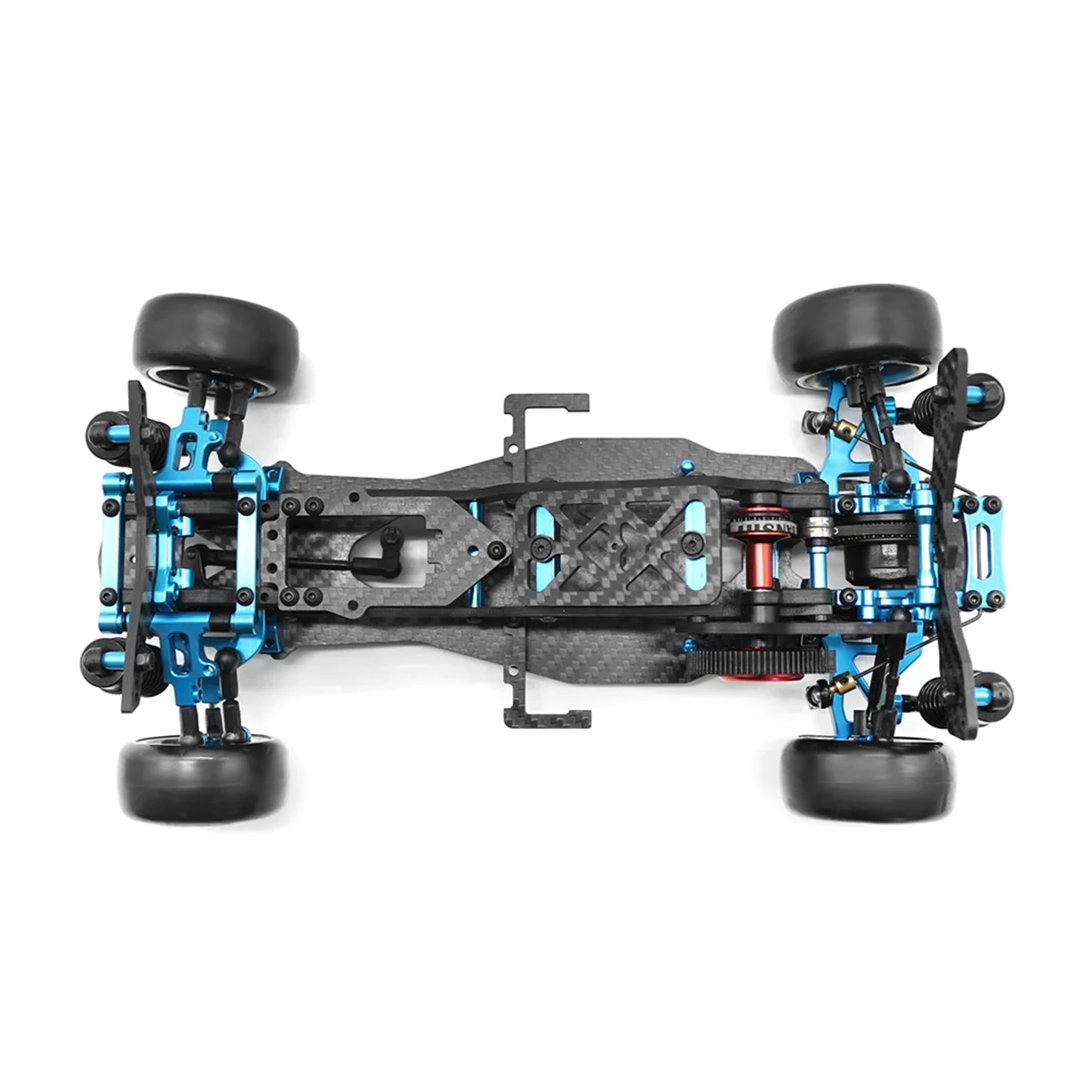 DIY RC Car Rear-Drive Drift Racing Frame 1/10 RC Car RC Frame Drift Car Kit Version RC Frame Drift Car Kit Version Blue