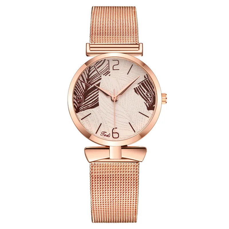 Leaf Ladies Watch Women's Watch Butterfly Mesh with Quartz Performance Goods