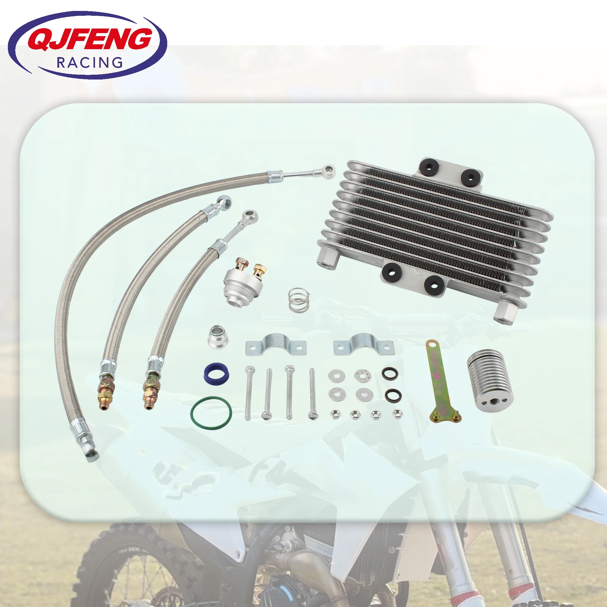 

For Honda CB CG Motorcycle Radiator Oil Cooler Kit Heat Sink 100CC 125CC 250CC Dirtbike Adult Radiators Cooling Enduro