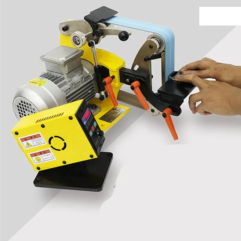 

Small Polisher Industrial-grade Multi-function Belt Sander Variable Speed Control Woodworking Knife Friend DIY Polishing Machine