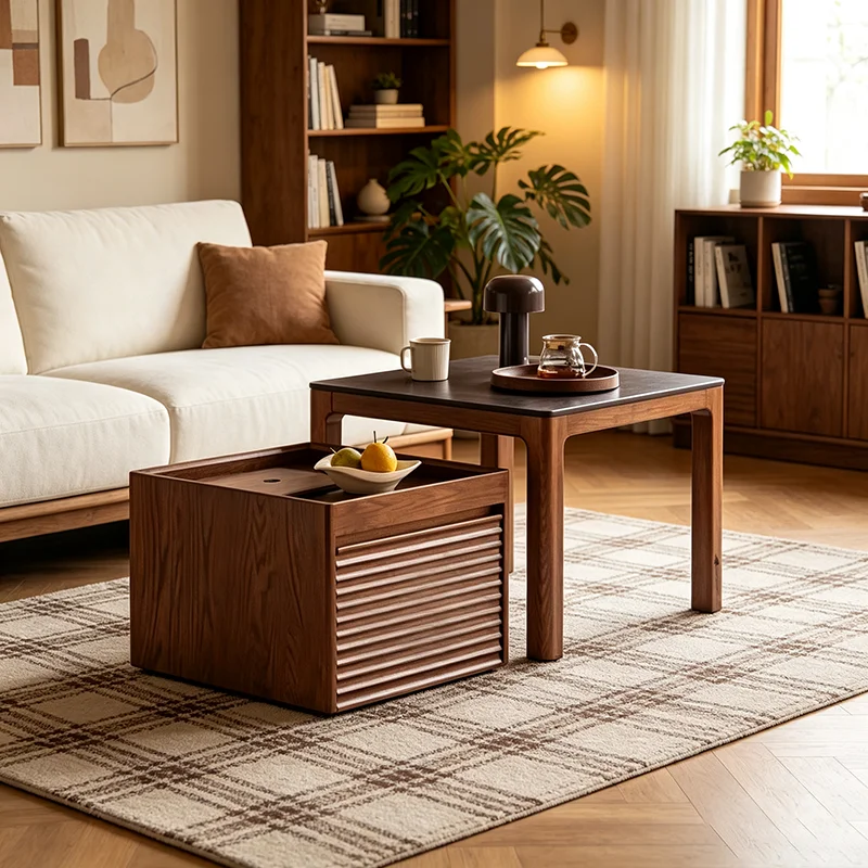 Coffee Tea Room - Glamourieuze salontafel met verborgen opbergruimte, stijlvolle,