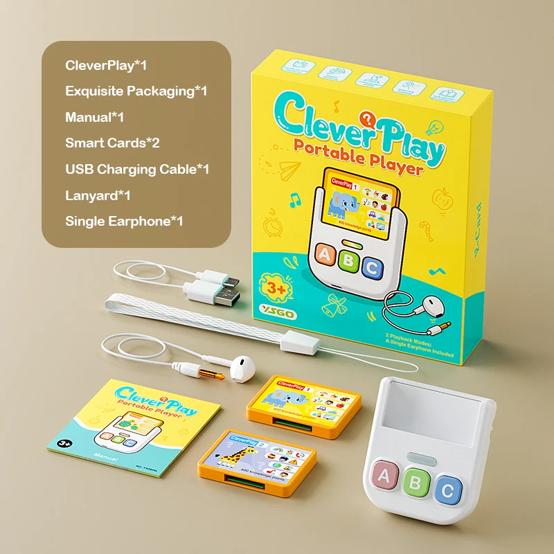 لعبة الصوت التعليمية للأطفال آلة سطح المكتب للتعلم المبكر مع ميزة Q&A المعرفية تتطلب إدخال البطاقة للتعزيز #5