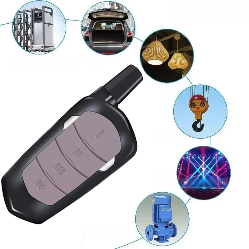 4 CH Garage Remote Control Duplicator 433 92 mhz Gate Door Commands Opener Electric Rolling Code Clone Access Portal Fixed Cod