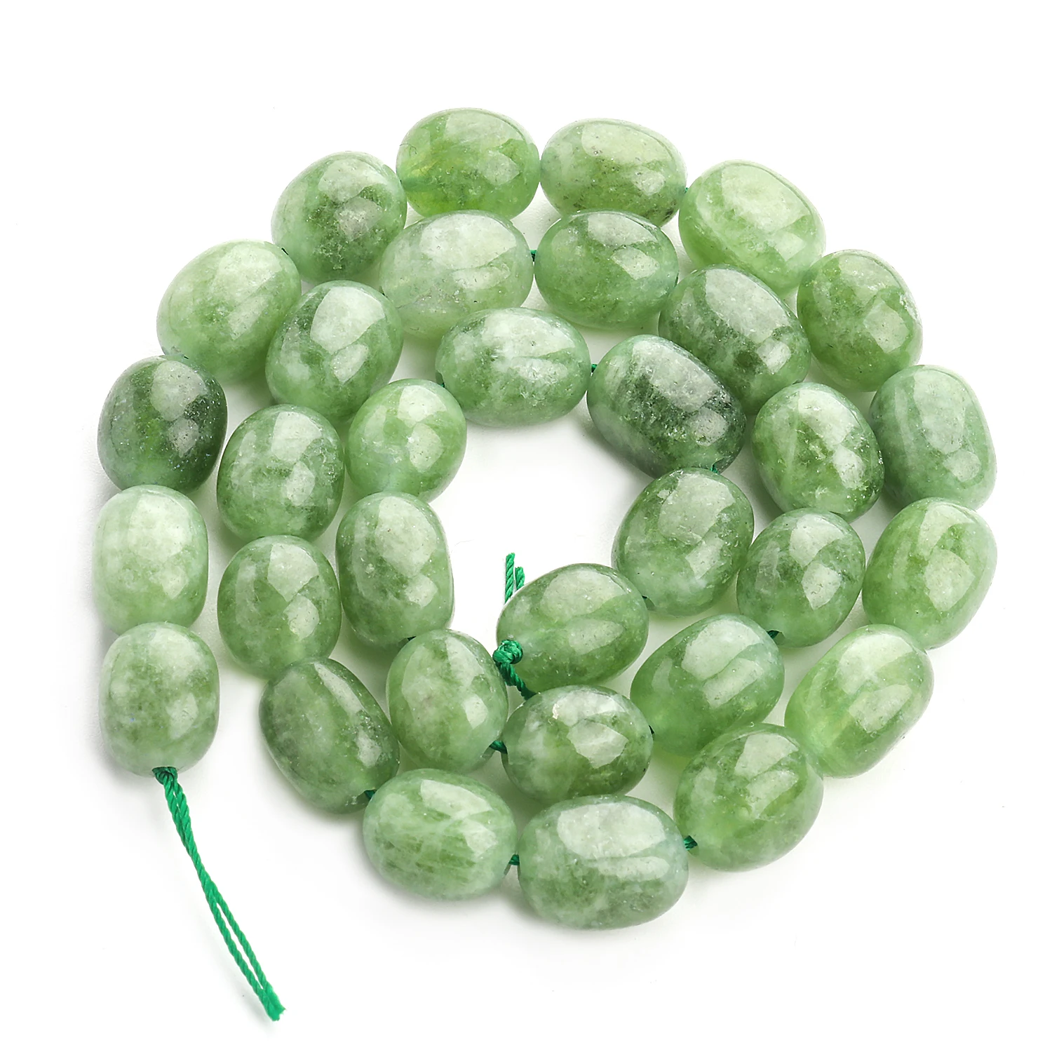 9X11Mm Ovale Natuursteen Apatiet Toermalijn Peridot Kraal Gladde Losse Kralen Voor Sieraden Maken Leverancier Diy Bedelarmband 15''