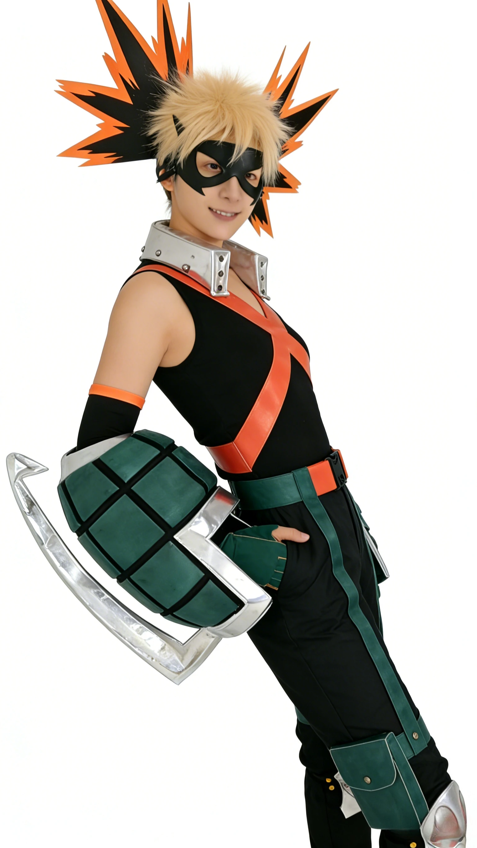 Anime My Hero Cosplay Bakukou Katsuki getransformeerd in een rollenspelkostuum Het nieuwste gevechtskostuum voor volwassenen, truien en pruiken