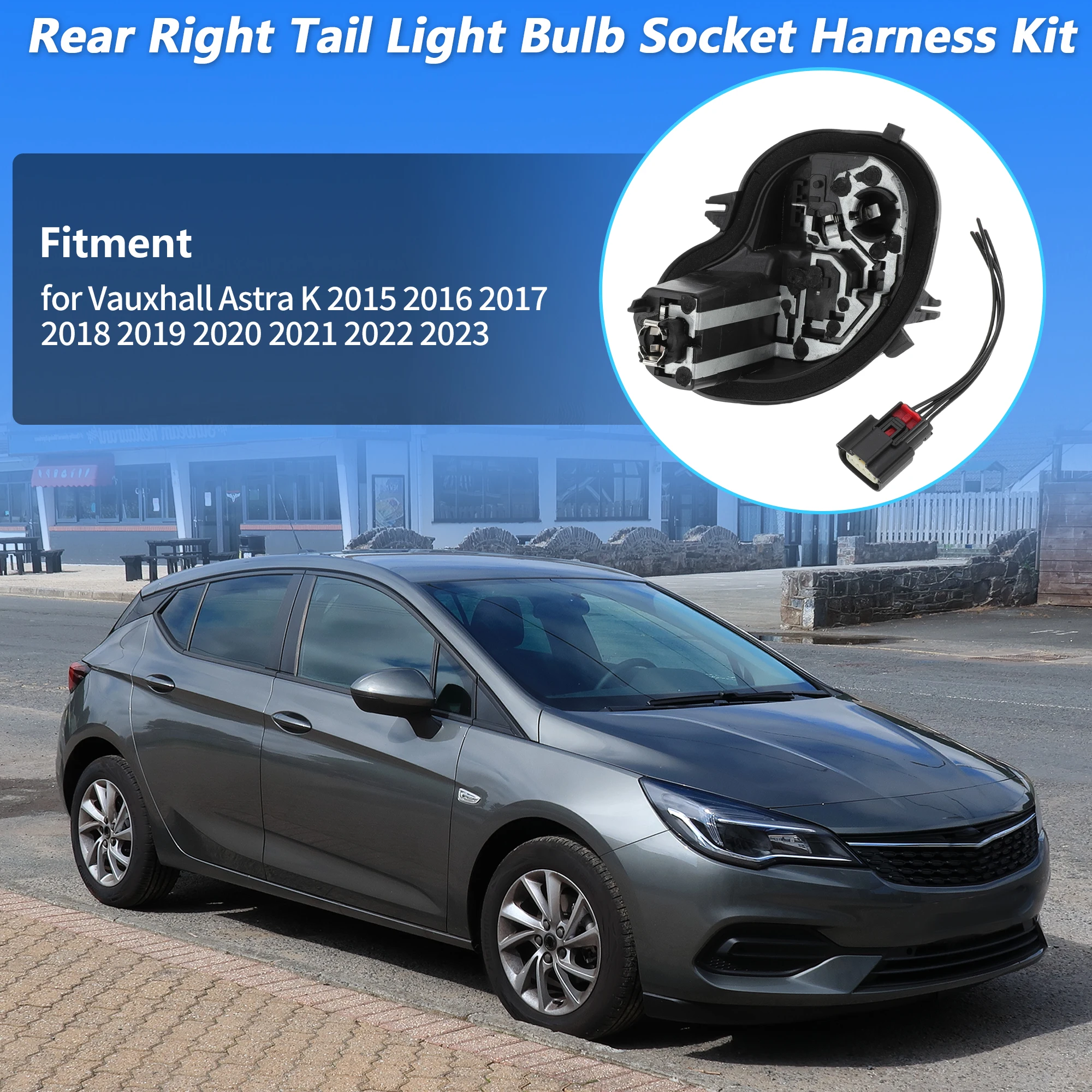 

UXCELL Жгут проводов держателя лампы заднего правого заднего фонаря для Vauxhall для Astra K No39001578