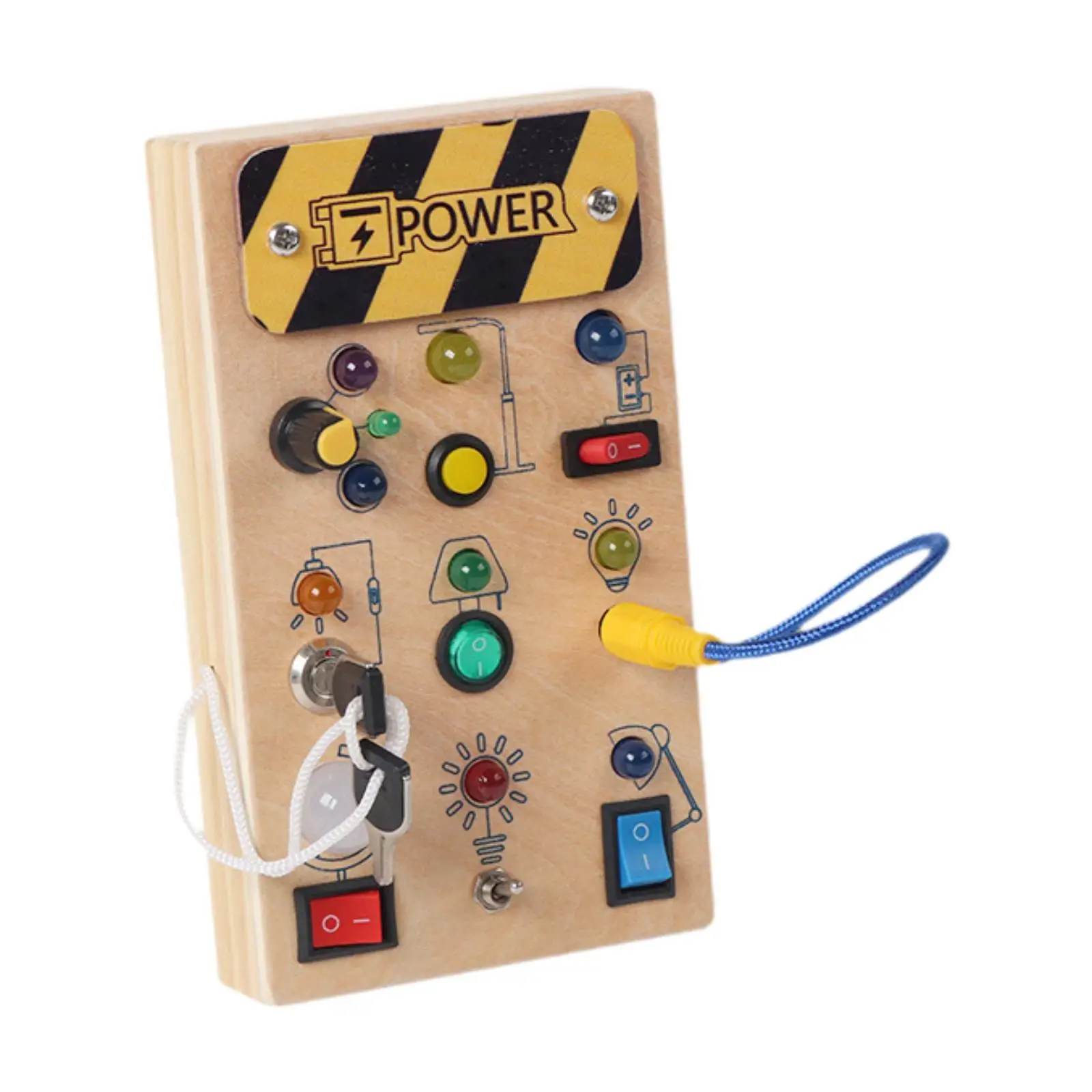 

Lights Switch Busy Board Educational Toy for Birthday Gifts Celebrations