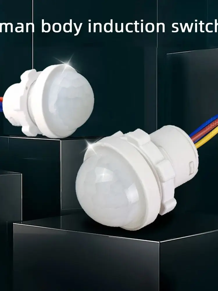 1 pièces capteur de mouvement interrupteur de lumière AC110-240V DC12-24V capteur de présence PIR temporisation détecteur de mouvement lampe interrupteur automatique