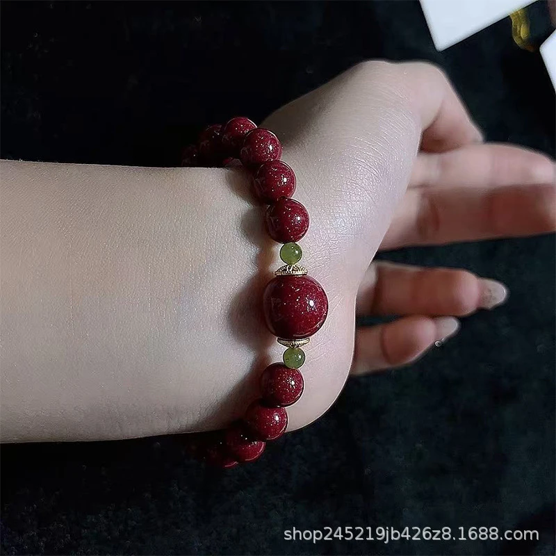 Jewelry High-Content Purple Gold Sand Fortune Beads Bracelet, Fashionable And Versatile