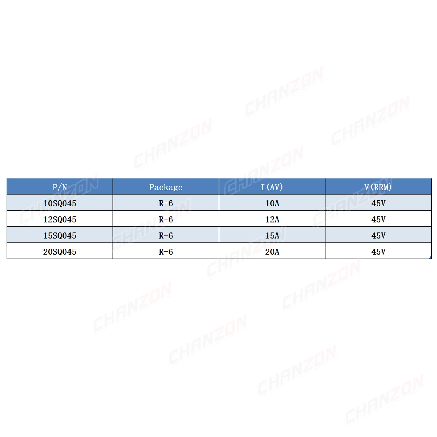 10SQ045 12SQ045 15SQ045 20SQ045 Schottky Barrier Diode R-6 10A 12A 15A 20A 45V 100% Original Brand New DIP Axial Diodes