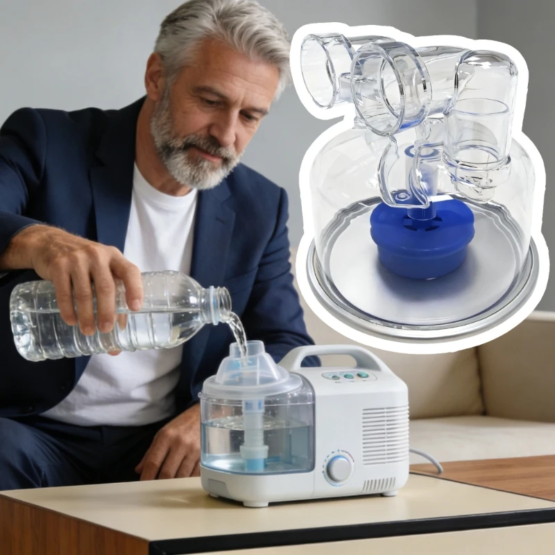   Alternative Water Container for Respiratory Humidifier Safe Reusable Accessory