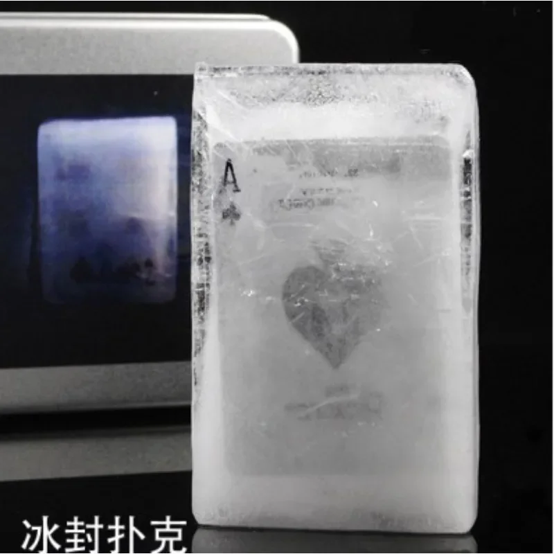 

Переоборудованное ледолирование Волшебные трюки Веселая сцена Магия Подписанная карта в ледяную волну Ментализм Иллюзия Кармик Реквизит (DVD + трюк)