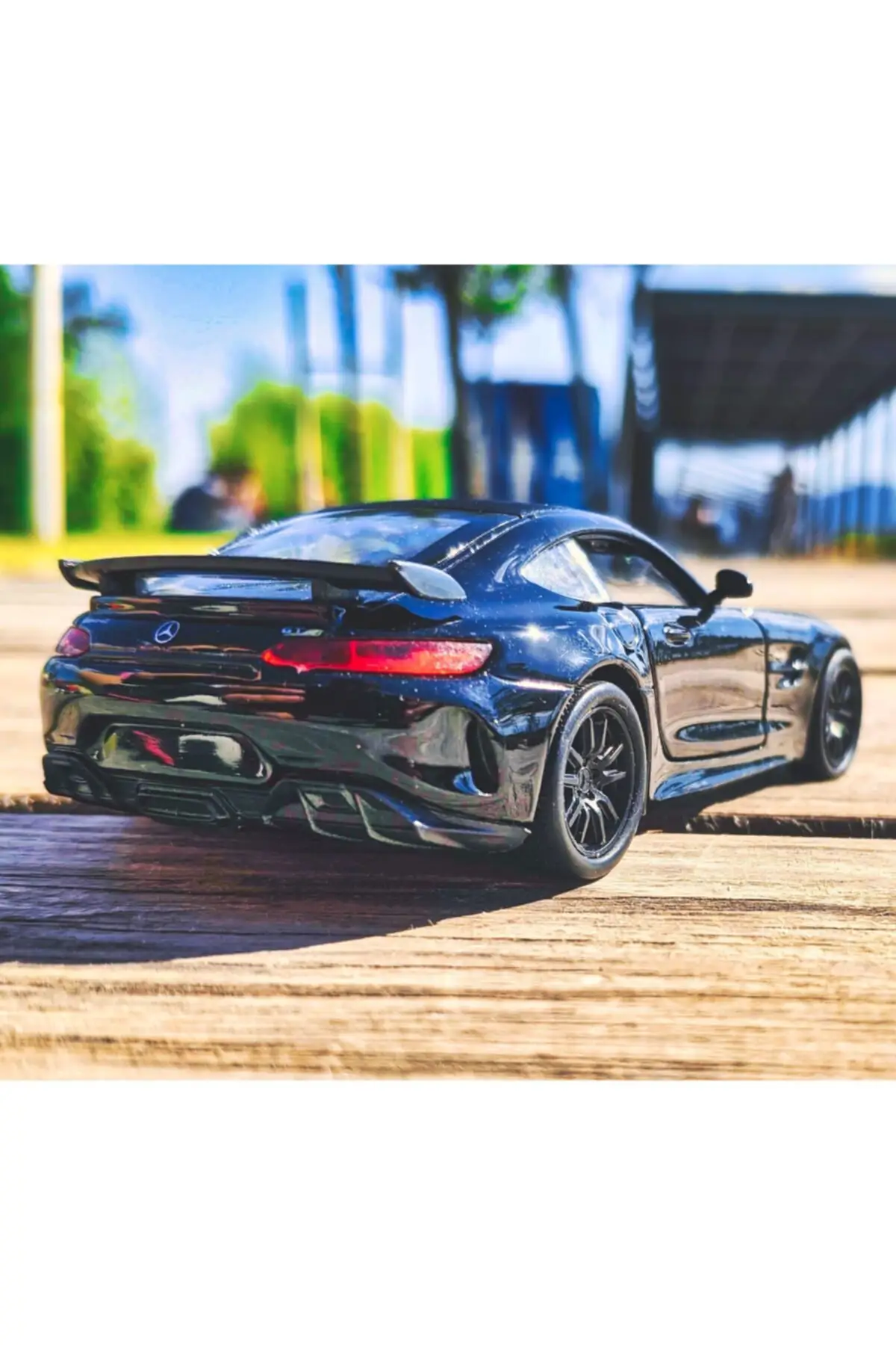 Amg Gtr – voiture de luxe noire de 12cm, Collection de jouets pour enfants et adultes