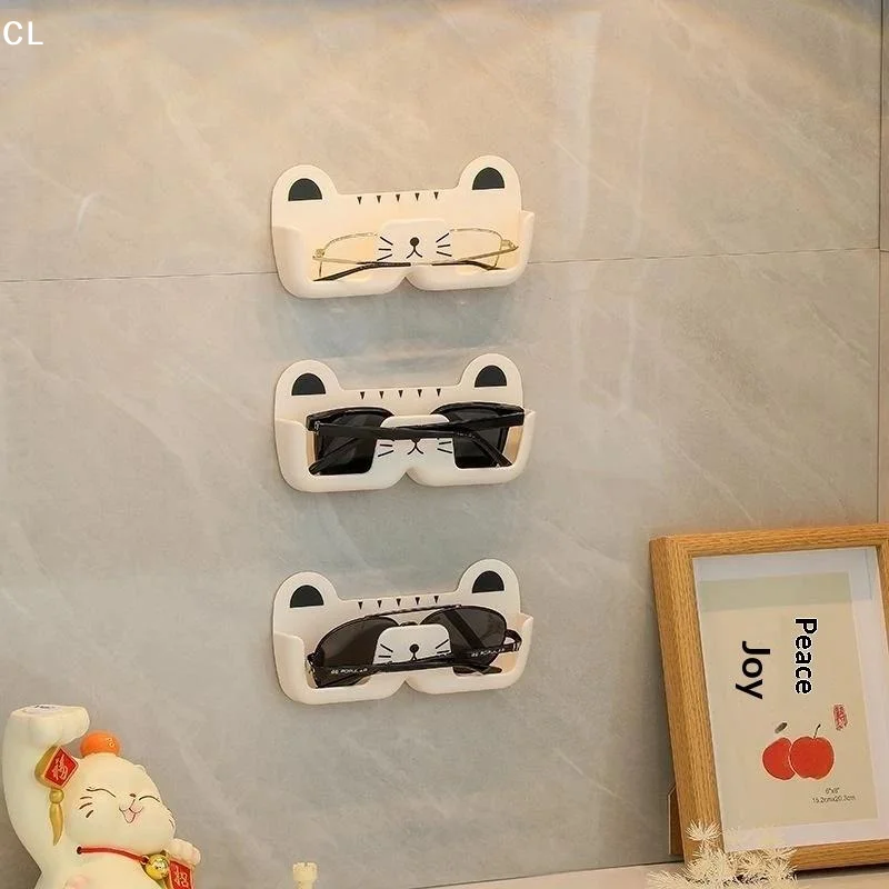 AttireTrovePortable Wall-Mounted Eyewear Organizer – Drill-Free Storage For Prescription Glasses, Sunglasses, And Car Eyewear