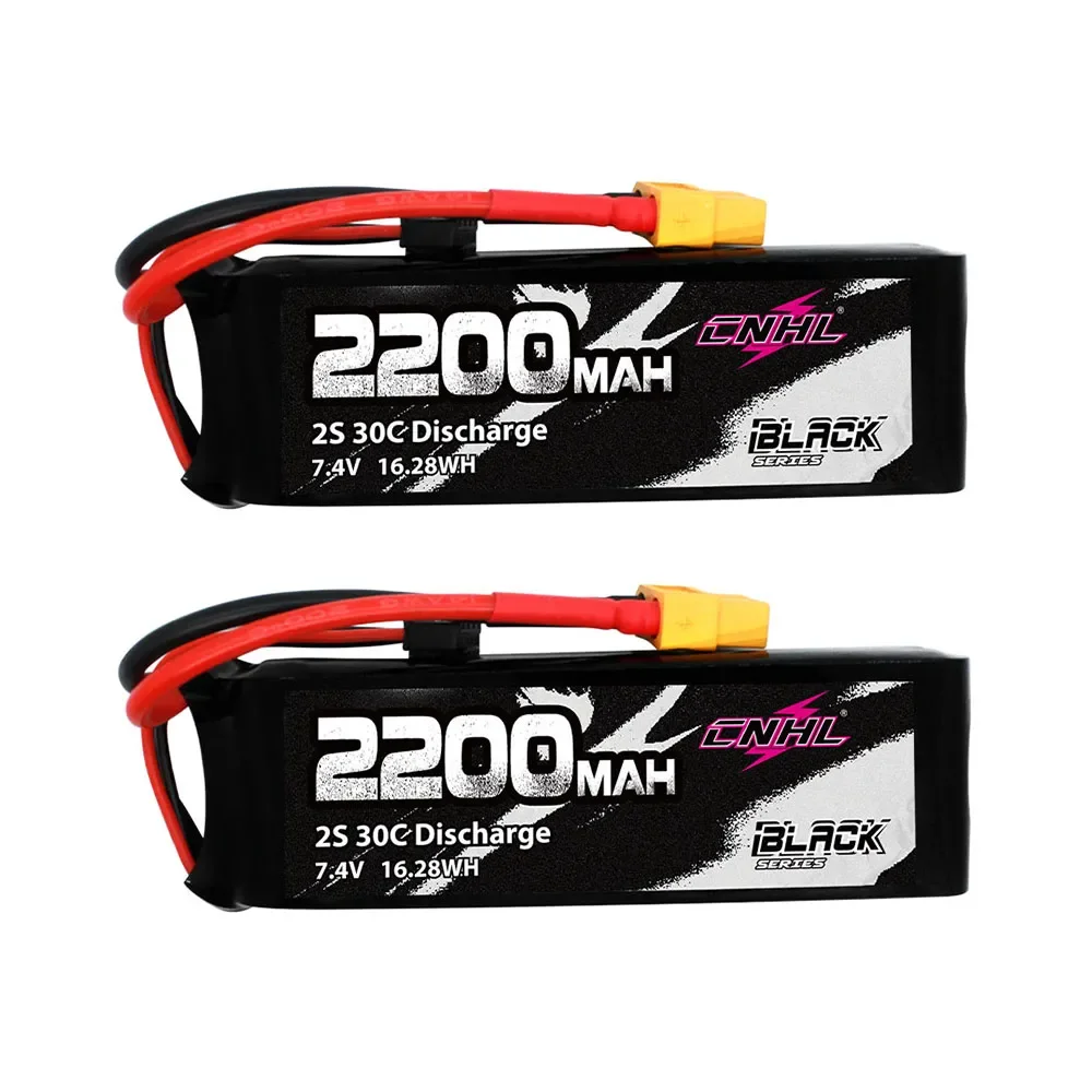 2szt 2S 7.4V Bateria Lipo 2200mAh 30C 40C 70C z wtyczką T Deans XT60 do FPV Quadcopter Drone Samolot Helikopter Samochód Hobby