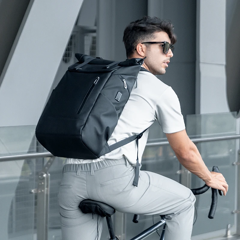 Mark Ryden Rolltop Mochila De Viagem, Saco De Grande Capacidade, Expansão Fits 17.3 \