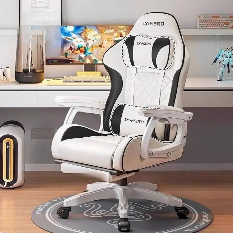 

Comfortable Swivel Office Chairs Upgrade Modern Ergonomic Leather Office Chair Oversized Designer Sedia Ufficio Furniture