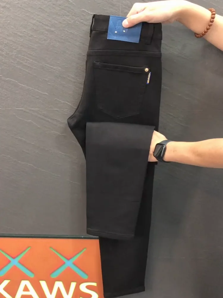 

Faionable Men's Denim Jeans Sli Versatile Cool Trendy Autumn Winter New Arrival Stand Fit Casual Wear Antibacterial