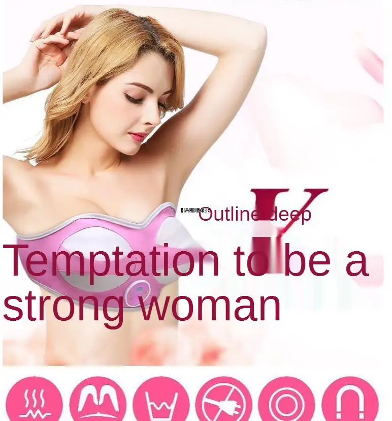 Breast enhancement machine with electric breast massager