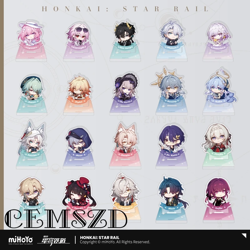 [Genuine] Game Honkai Star Rail Mydei Phainon Blade Kafka Cosplay Acrylic Stamp OrnamentsAnime and Cartoon Accessories and Props